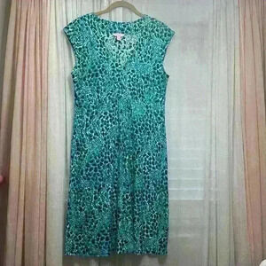 Lilly Pulitzer Medium Blue Animal Print Dress Item# 1E